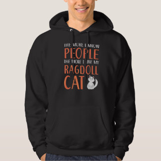 Ragdoll Cats Owner Kattunge Tass Kärlek Meow Kitte Hoodie