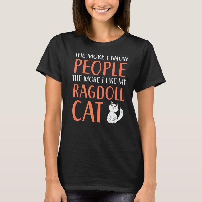 Ragdoll Cats Owner Kattunge Tass Kärlek Meow Kitte T Shirt (Framsida)