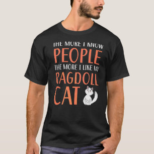 Ragdoll Cats Owner Kattunge Tass Kärlek Meow Kitte T Shirt