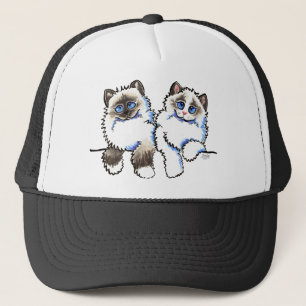 Ragdoll Cats Pair of Dolls Off Leash Art™ Keps