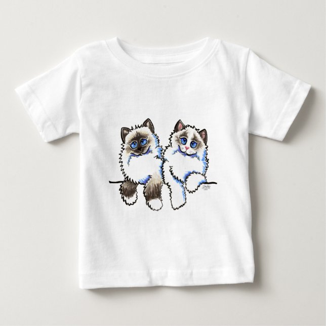 Ragdoll Cats Pair of Dolls Off Leash Art™ Tröja (Framsida)