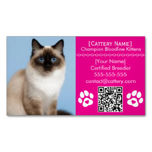 Ragdoll Cattery Anpassningsbar Kattavel Magnet