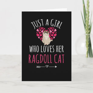 Ragdoll-gåvor till kvinnor Ragdoll Cat Lovers Kort