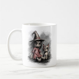 Ragdoll-häxa och katt kaffemugg