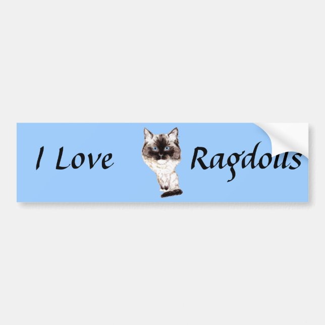 Ragdoll karikatyr bildekal (Framsidan)