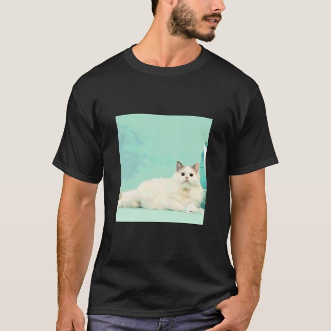 ragdoll katt_001 t shirt (Framsida)