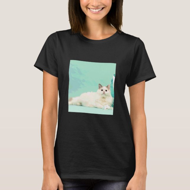 ragdoll katt_001 t shirt (Framsida)
