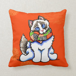 Ragdoll katt all Dolled upp Kudde