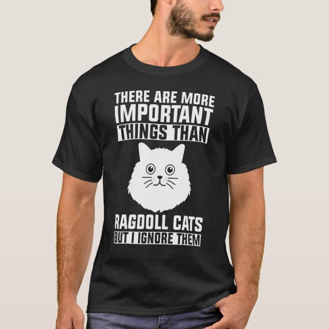 Ragdoll Katt Kläder   Katter Ägare Design T Shirt (Framsida)