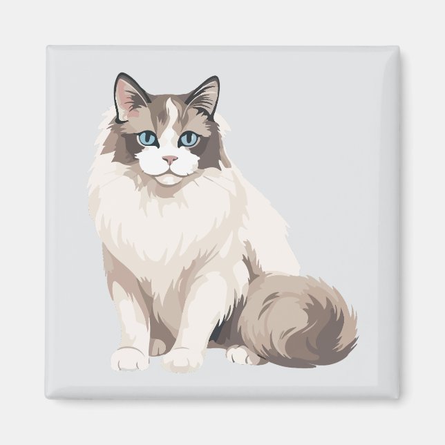 Ragdoll Katt Magnet (Framsidan)