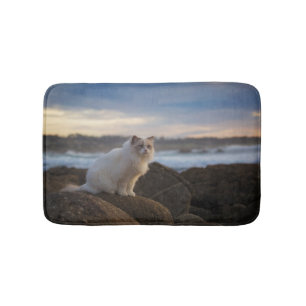 Ragdoll katt på stranden badrumsmatta