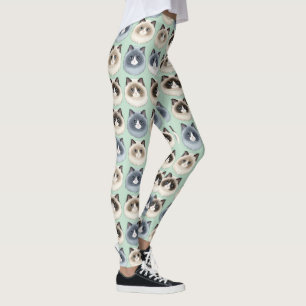 Ragdoll Katt Söt Husdjur Älskare Mönster Leggings
