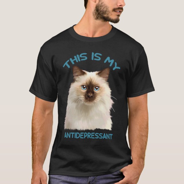Ragdoll Katt T Shirt (Framsida)