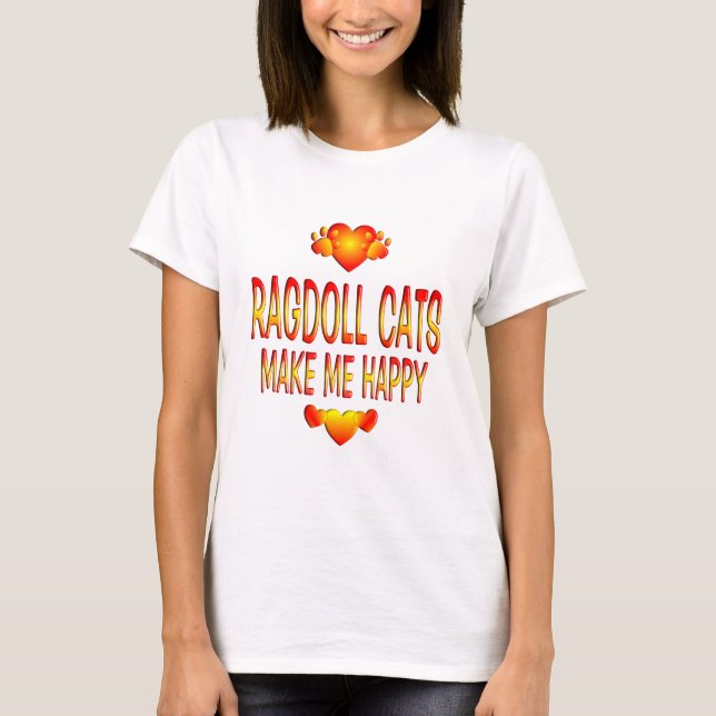 Ragdoll katt tee shirt (Framsida)