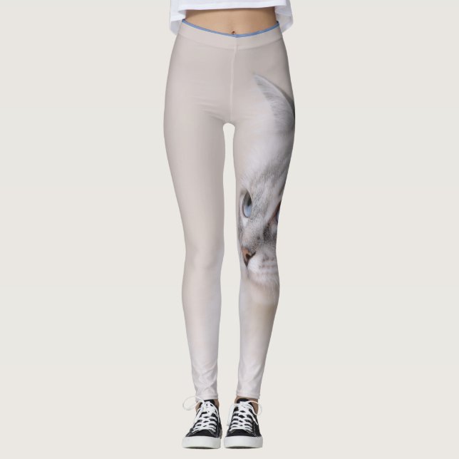 Ragdoll kattdamasker leggings (Framsida)