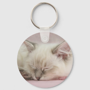 ragdoll-kattunge nyckelring
