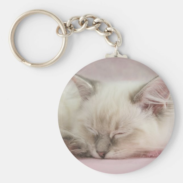 ragdoll-kattunge nyckelring (Framsidan)
