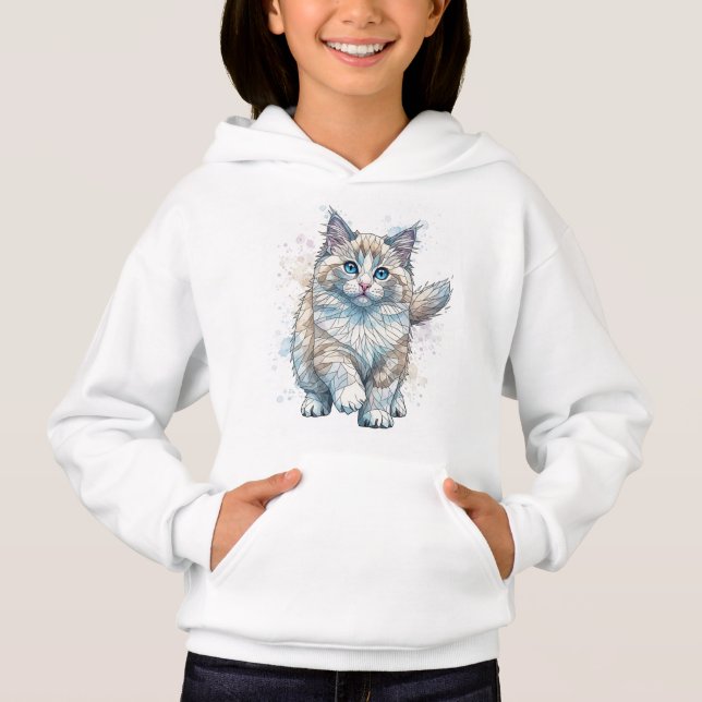 Ragdoll Kitten av Natasha Us T Shirt (Framsida)