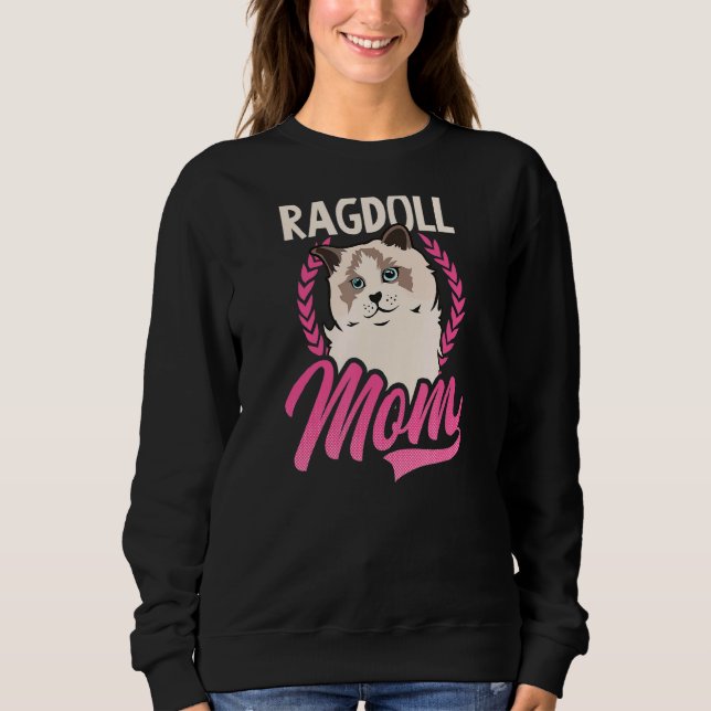 Ragdoll Mamma Ragdoll Cat T Shirt (Framsida)