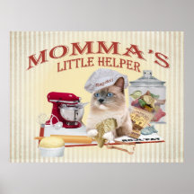 Ragdoll Momma "Lit Helper Poster"