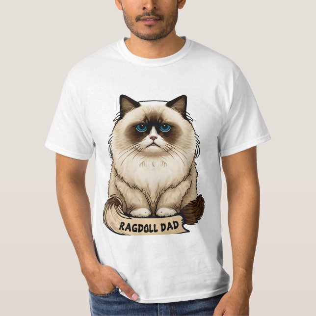 Ragdoll pappa couch t shirt (Framsida)