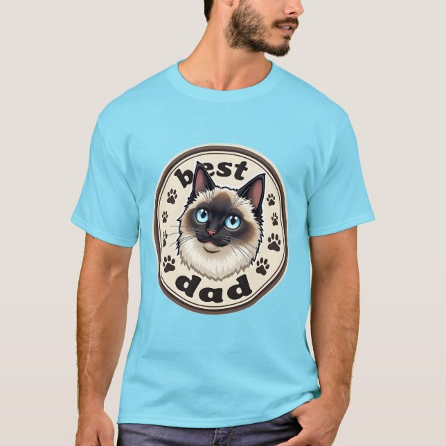 Ragdoll Pappa T Shirt (Framsida)
