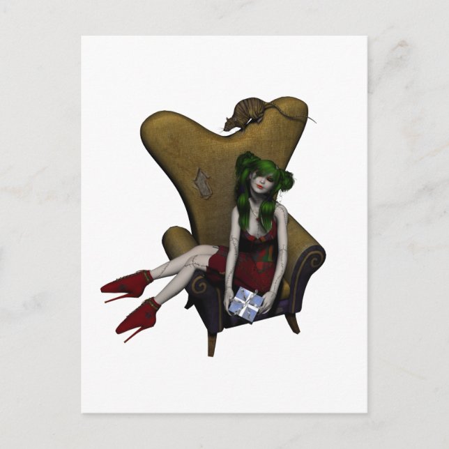 Ragdoll Suzie hållplatsgåva Vykort (Framsida)