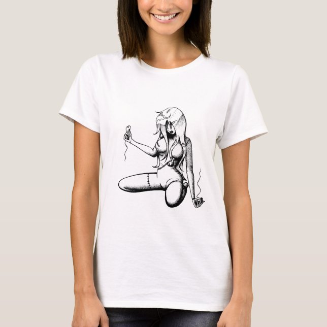 Ragdoll T-tröja (vit) Tee Shirt (Framsida)