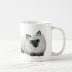 Ragdoll teckning kaffemugg