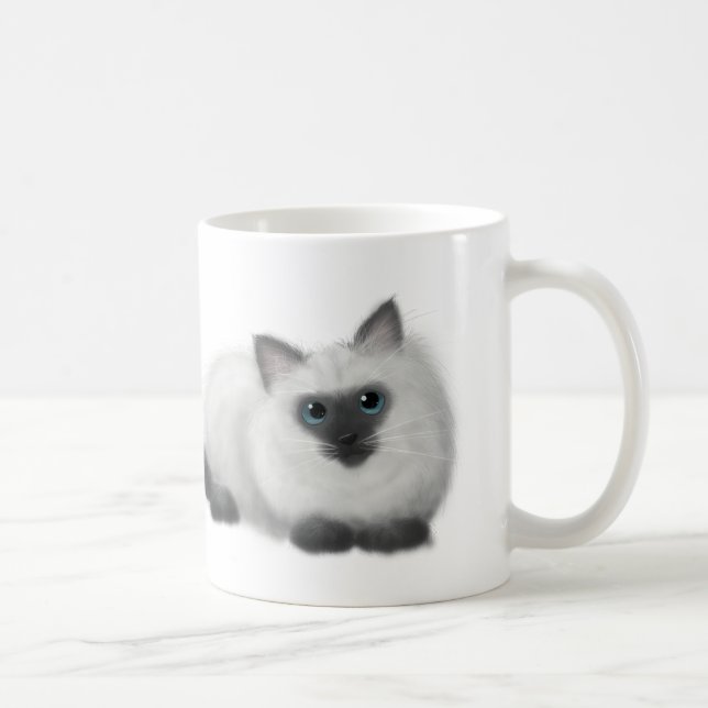 Ragdoll teckning kaffemugg (Höger)