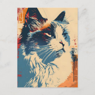 Ragdoll Vintage Art Vykort