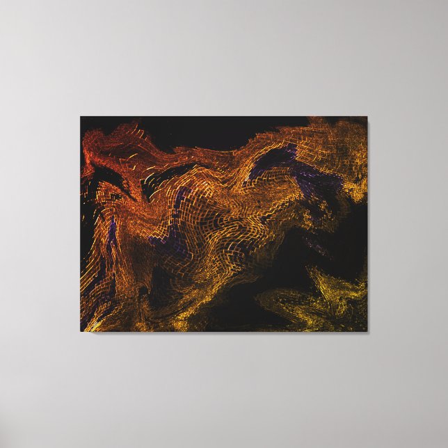 Rage Acrylic Art Print by KareAnnArt Canvastryck (Framsida)