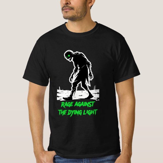 Rage Against The Dying Light - Zombie Silhouette T Shirt (Framsida)