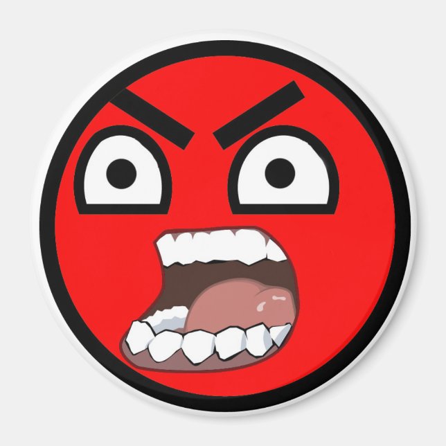 Rage - Anpassad Magnet (Framsidan)