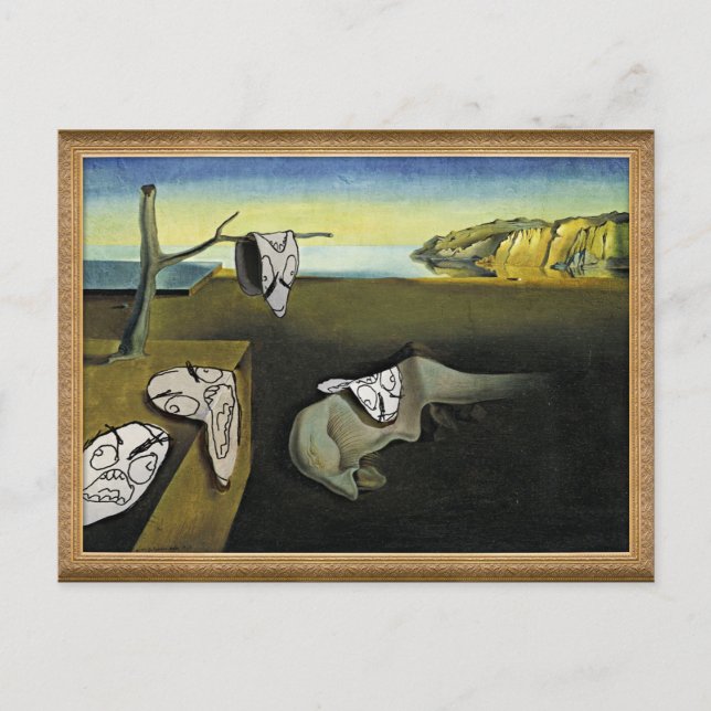 Rage Ansikte Meme Ansikte Tecknad Art Painting Vykort (Framsida)