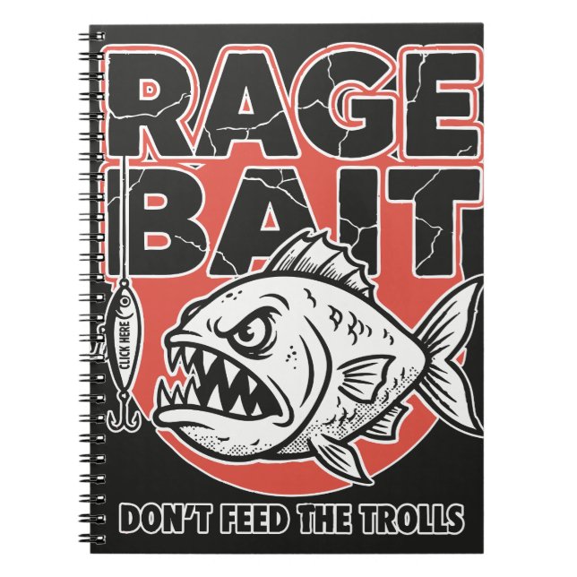 Rage Bait, Don’t Feed The Trolls Anteckningsbok (Framsidan)