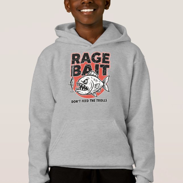 Rage Bait, Mata inte Trollarna T Shirt (Framsida)