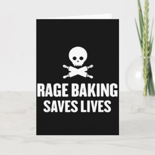 Rage Baking Sparar Levande Skalle Rolig Bagare Koc Kort