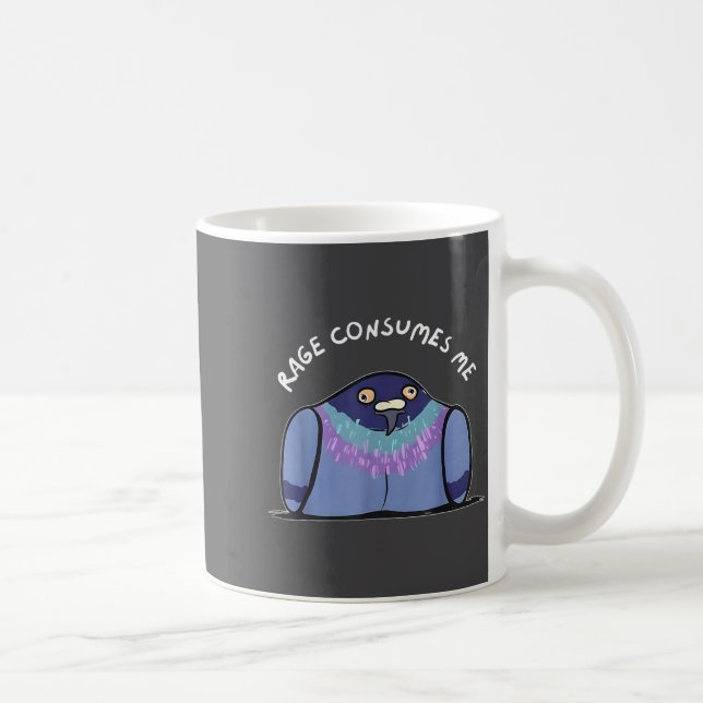 Rage Consumes Me Funny Geon Meme Hand Drawn  Kaffemugg (Höger)