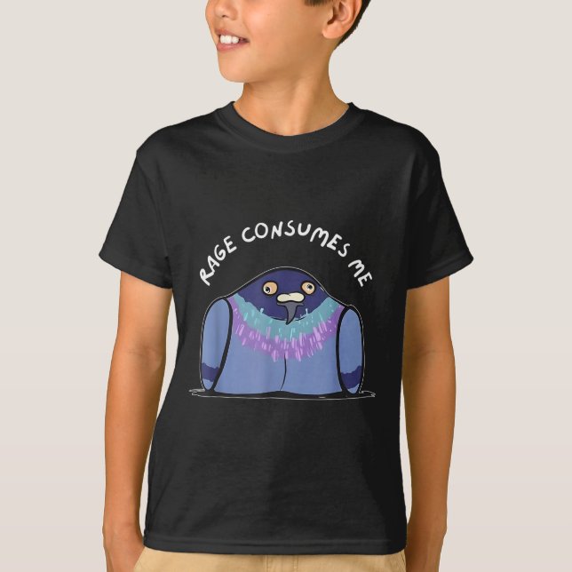 Rage Consumes Me Funny Geon Meme Hand Drawn  T Shirt (Framsida)