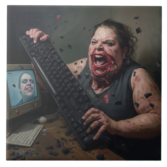 Rage Error: Systemfel - Ctrl Alt Delirium Kakelplatta (Framsidan)