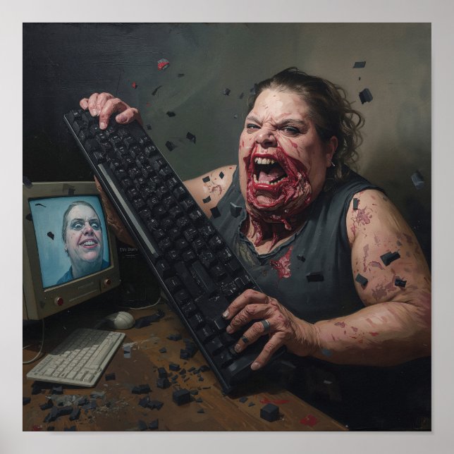 Rage Error: Systemfel - Ctrl Alt Delirium Poster (Framsidan)