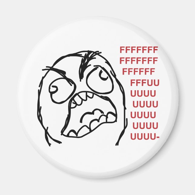 Rage guy fuuu fuuu fuuu magnet (Framsidan)