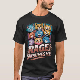 Rage konsumerar mig - Arg Cat Lover Gift T Shirt