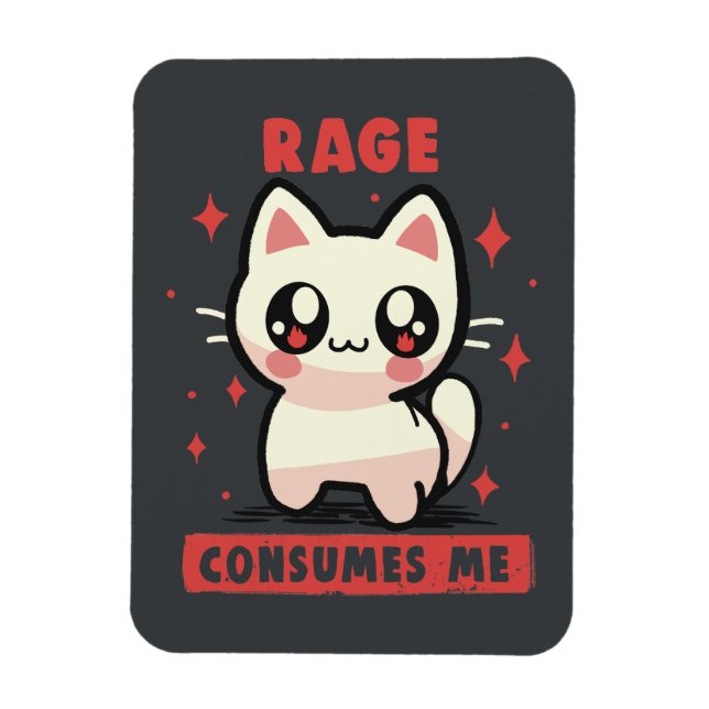 Rage konsumerar mig magnet (Vertikal)
