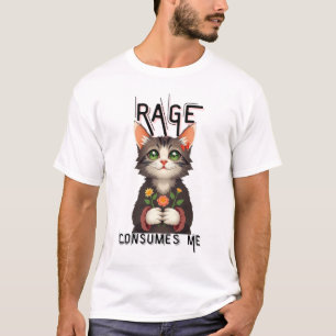 Rage konsumerar mig matblomma t shirt