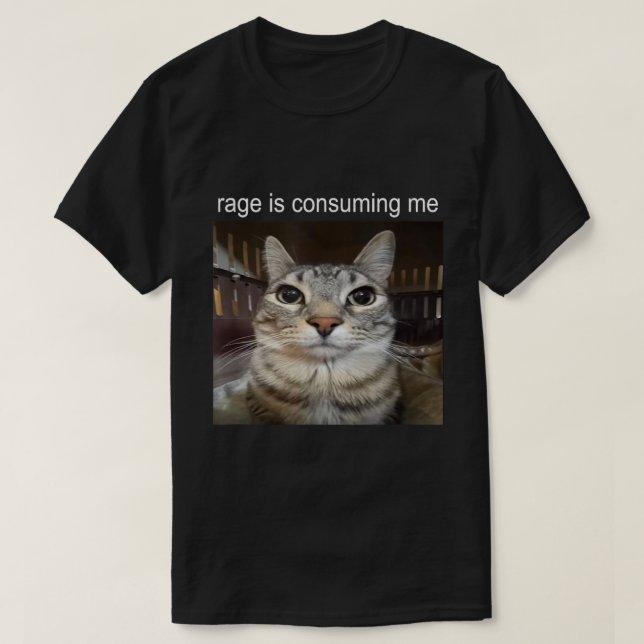 Rage konsumerar mig moms på moms t shirt (Design framsida)