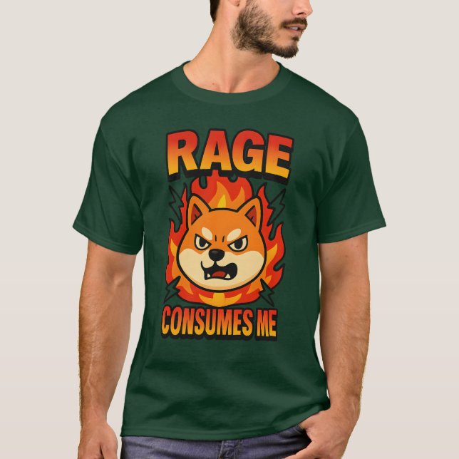 Rage konsumerar mig t shirt (Framsida)