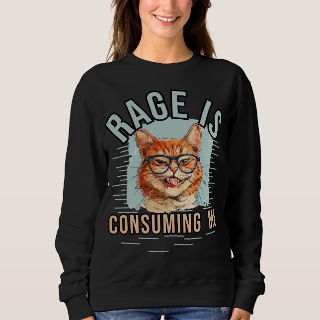Rage konsumerar mig t shirt (Framsida)