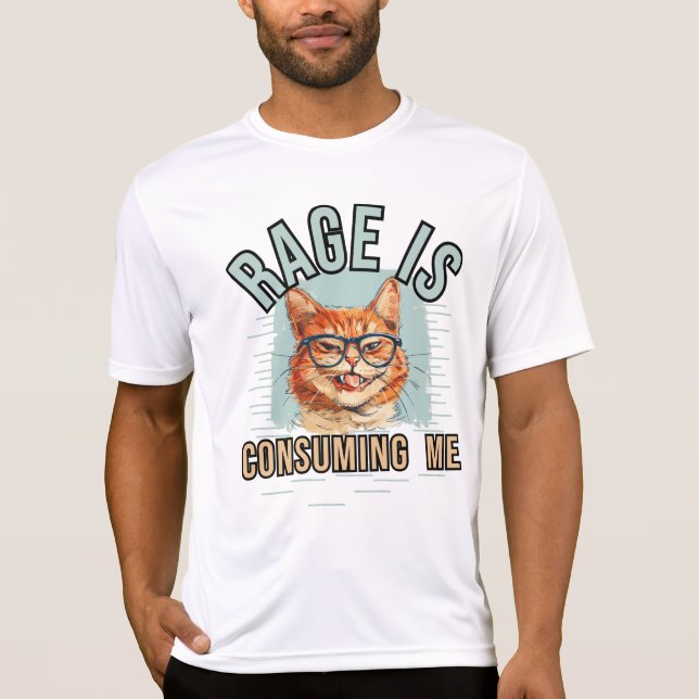 Rage konsumerar mig t shirt (Framsida)